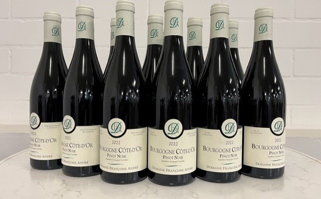 2022 Domaine Françoise André,  Bourgogne Côte d'Or Pinot Noir - Borgogna - 12 Bottiglie (0,75 L)