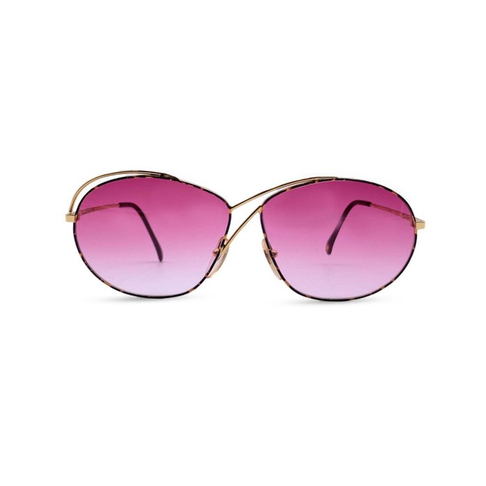 Other brand - Vintage Gold Plated Women Sunglasses C 02 56/20 130mm - Okulary przeciwsłoneczne
