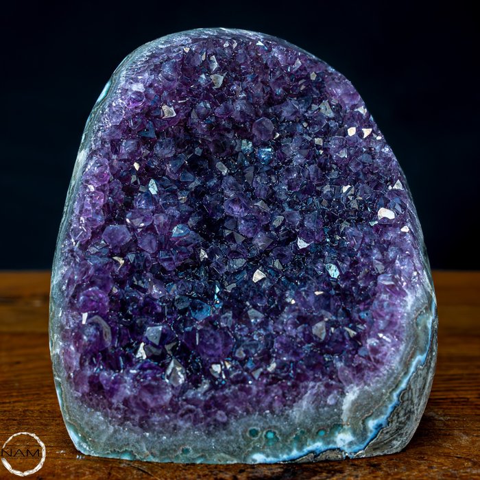天然優質紫色紫水晶晶簇 烏拉圭- 1630.48 g