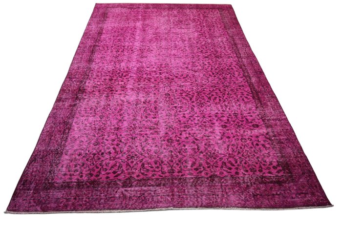 紫色复古 √ 证书 √ 洁净如新 - 小地毯 - 256 cm - 163 cm