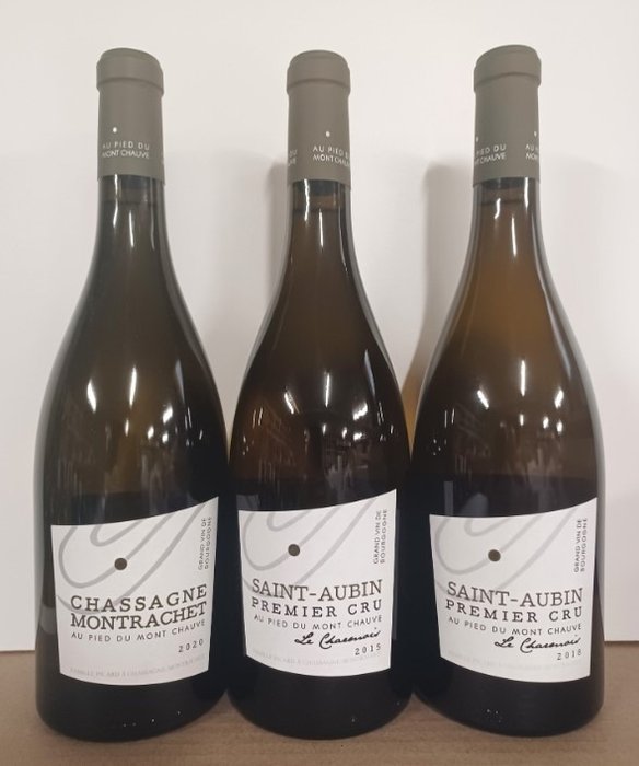 2020 Picard Chassagne Montrachet, 2015 & 2018 Saint Aubin 1° Cru "Le Charmois" - Bourgogne - Bourgogne 1er Cru - 3 Flessen (0.75 liter)