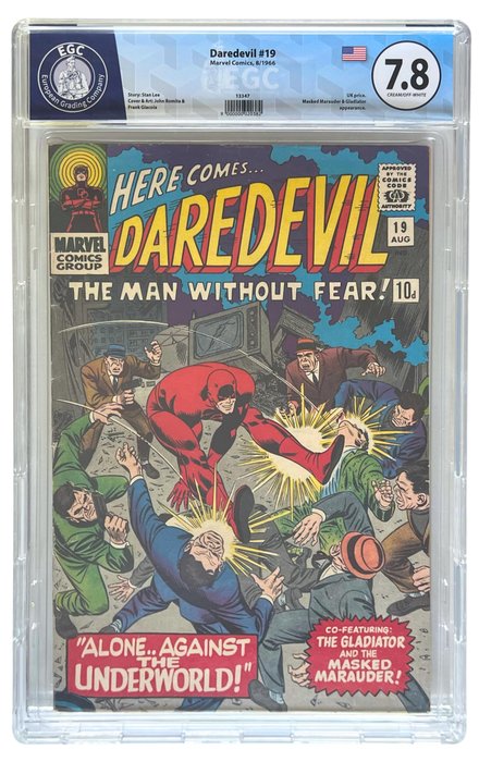 Daredevil 19 - EGC Graded - 1 Graded comic - 1966 7.8