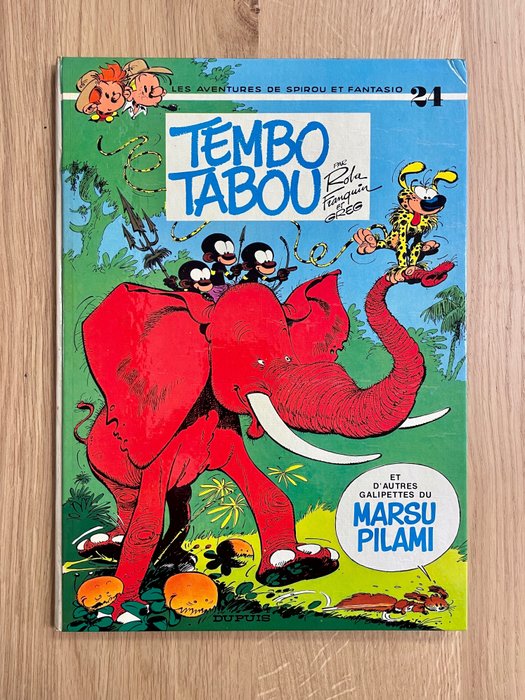 Spirou et Fantasio T24 - Tembo Tabou - C - 1 Album - Primera edición - 1974