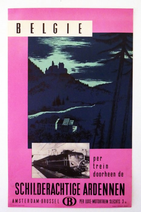Gaston Bogaert (Capouillard) - Per trein door de schilderachtige Ardennen - Années 1960