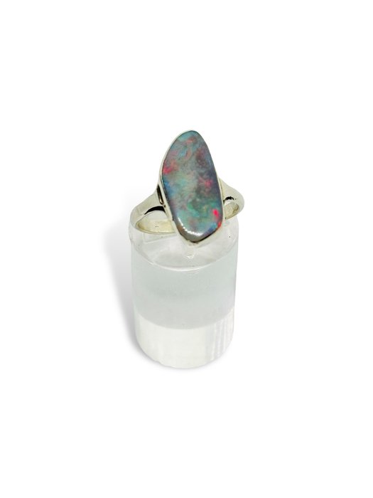 Utan reservationspris - Galaxy opaal, Nederland - Ring Silver Opal 