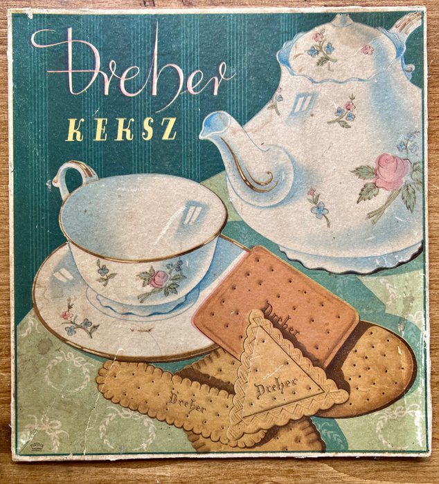 Antal Dreher - 1908 Dreher keksz - buiscit - Budapest - HUNGARY -  - advertising - cold war - - 1900s