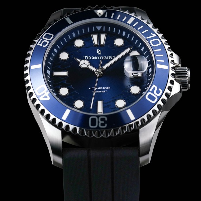 Tecnotempo® - Automatic Diver 500M/1650ft WR - Blue Edition - - TT.500.DBL - Homem - 2011-presente