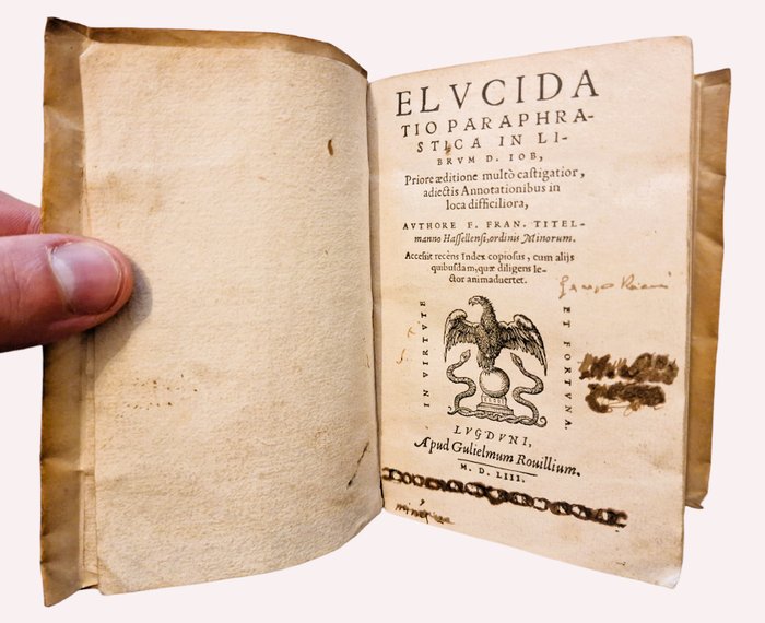 Titelmans - Elucidatio Paraphrastica in Librum D. Iob - 1553