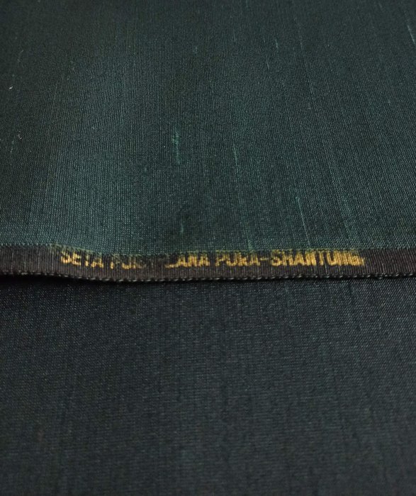 450 x 125 cm - Prezioso Shantung in pura seta e pura lana - 室內裝潢織物  - 450 cm - 125 cm
