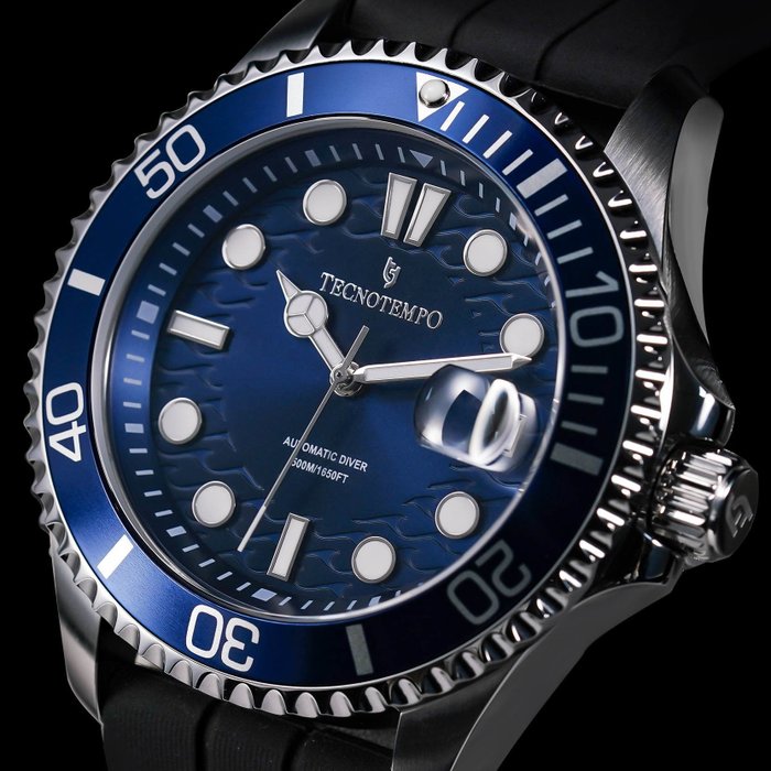 Tecnotempo® - Automatic Diver 500M/1650ft WR - Blue Edition - - χωρίς τιμή ασφαλείας - TT.500.DBL - Άνδρες - 2011-σήμερα