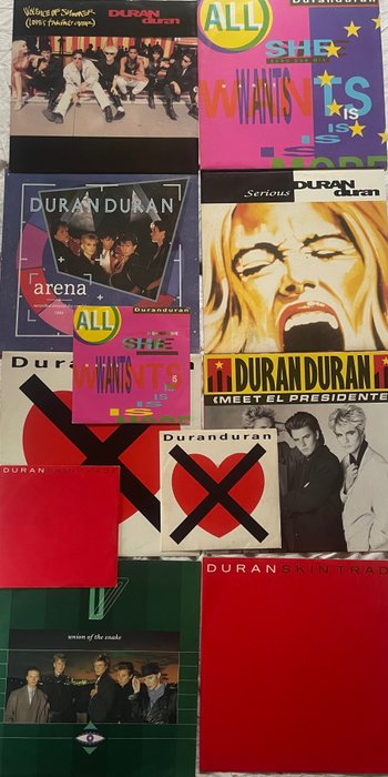 duran duran - Multiple artists - 11 x Vinyl Mix of LP, Maxi - Multiple titles - Vinyl record - 1983