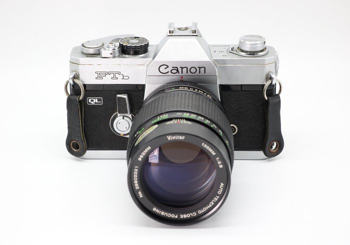 Canon FTb QL + Vivitar 135mm f/2,8 单镜头反光相机 (SLR)