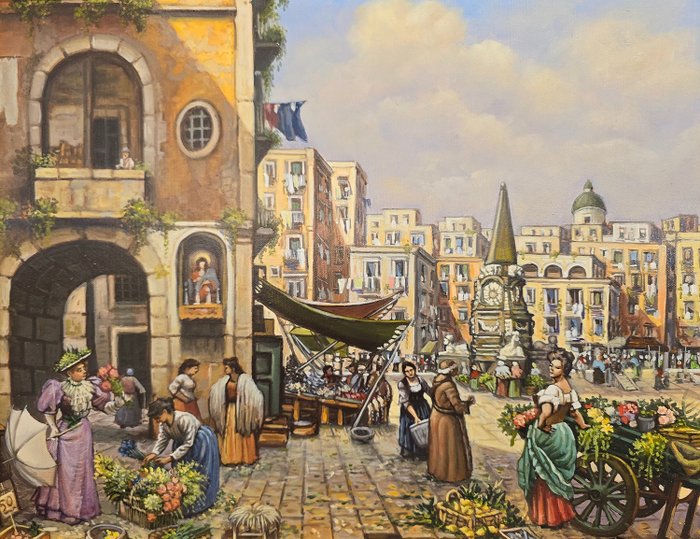 G. Odierna (1957) - Piazza Mercato (Napoli)