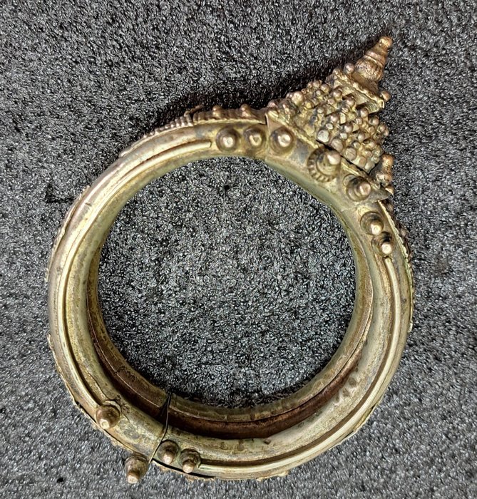 奧裡薩邦手鍊 - 133 克 - 鍍銀, 黃銅 - 印度 - 20世紀上半葉