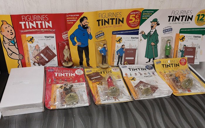 Moulinsart - Tintin - La Collection Officielle - lot de 7 Figurines avec socle - jamais ouvert