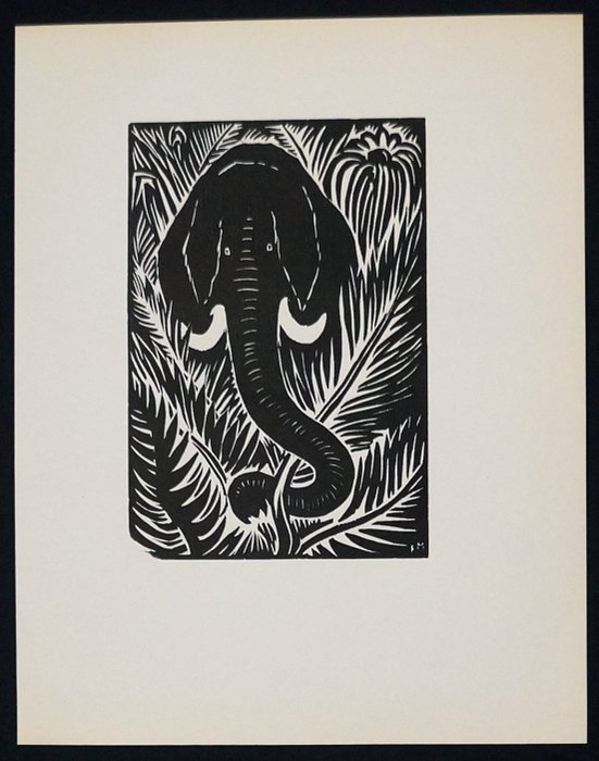 Frans Masereel (1889 - 1972) - "Du noir au blanc" 4 original Holzschnitte