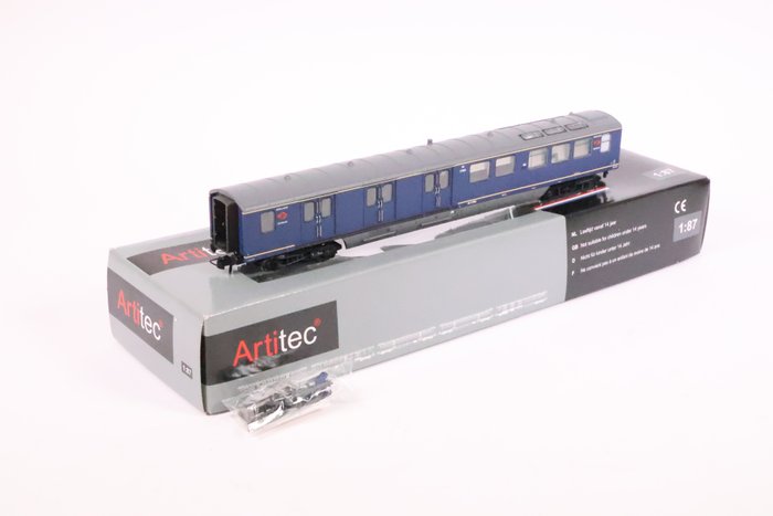 Artitec H0轨 - 20.153.01 - 模型火车客运车厢 (1) - 邮政运输 P 7928 计划 E - NS