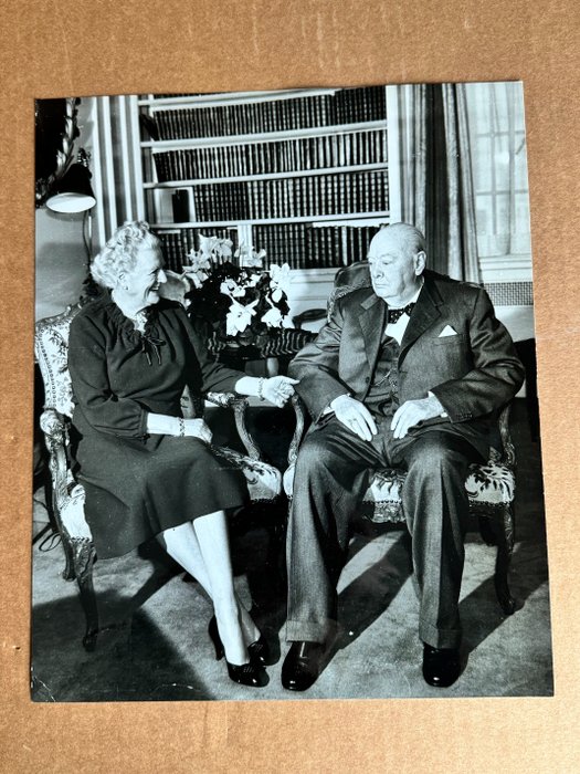 United Press International, Inc. - Winston Churchill, and lady Clementine Churchill