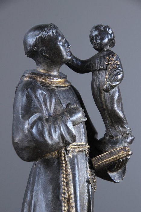 Atelier L. Ainé - 雕像 - Sint Antonius met Jezus - 粗锌