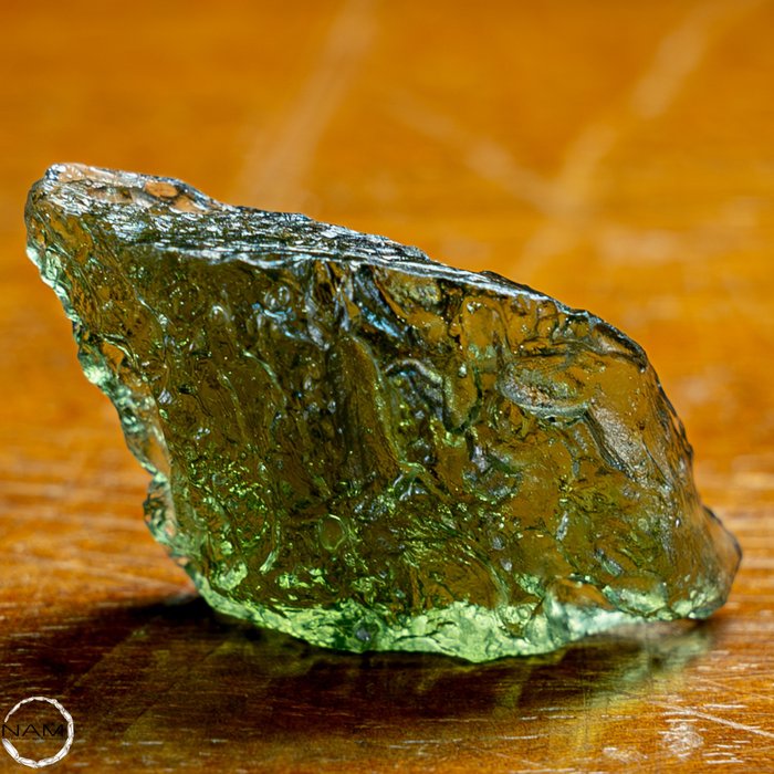 Luonnollinen läpinäkyvä moldaviitti Kristalli 27,05 ct - Korkeus: 33 mm - Leveys: 21 mm- 5.41 g