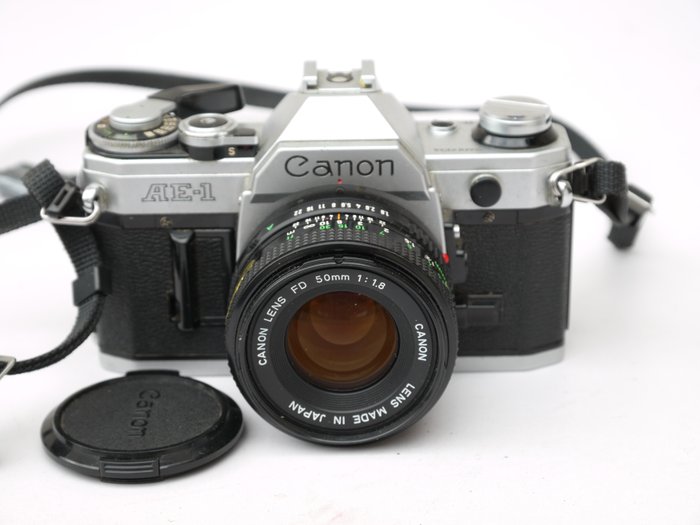 Canon AE 1 + Canon FD 1.8 50mm Analog kamera