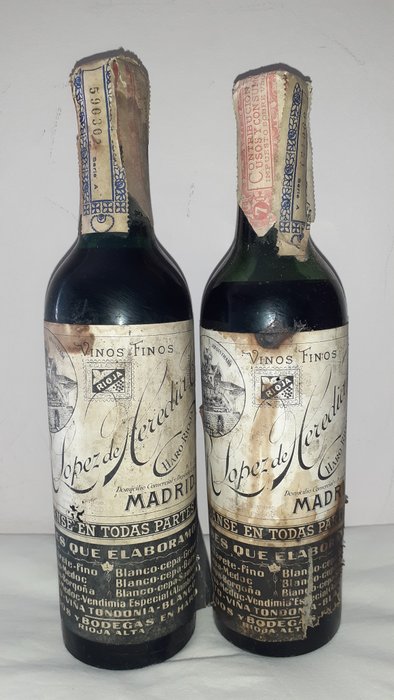 1951 R. López de Heredia, Rioja Cepa Medoc - Embotellado En Su 4º Año - Rioja - 2 Butelki (0,35l)