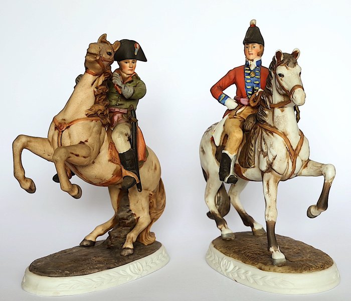 Capodimonte - Alfretto Maruri - 玩具人偶 - “Duka di Wellington” e  “Napoleone”  (2) - 瓷
