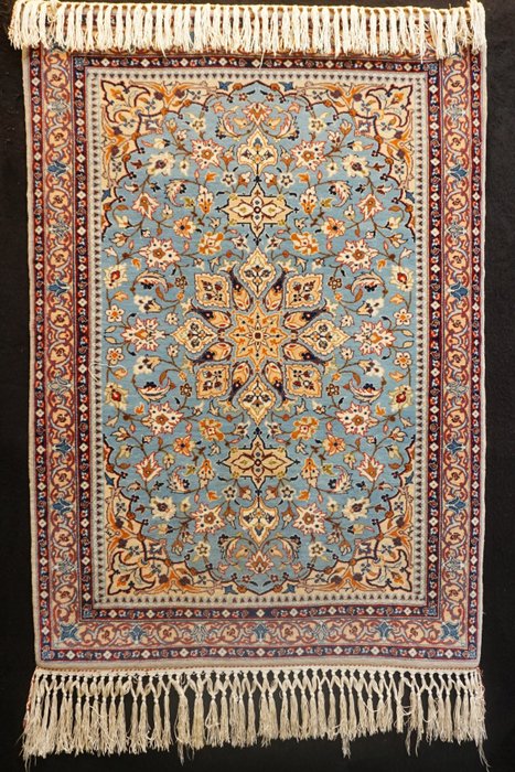Persisk Isfahan på silke - Teppe - 98 cm - 67 cm