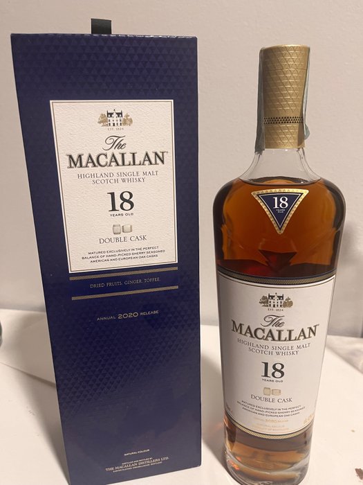 Macallan 18 years old - Double Cask 2020 Release - Original bottling  - 700ml
