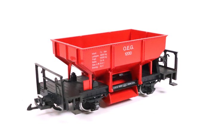 LGB G - 4041 - Carrozza merci di modellini di treni (1) - Schotterwagen '1200 OEG'