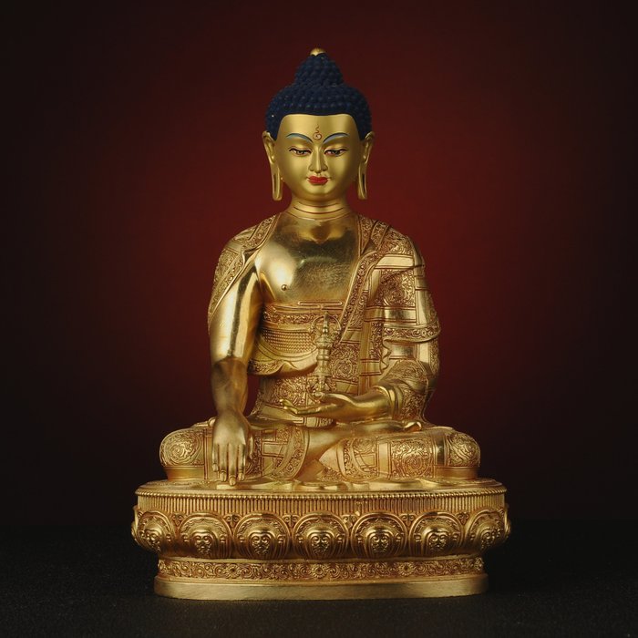 Religiøse og åndelige objekter - (The Immovable Buddha) Buddha-statue, veldig utsøkt - Metall - 2020+