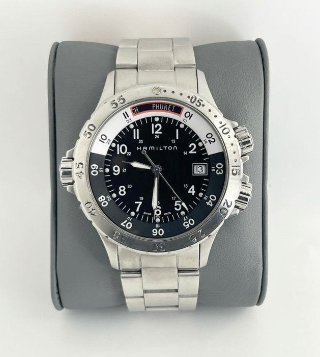 Hamilton - Khaki GMT - Bez ceny minimalnej
 - H745110 - Mężczyzna - 2000-2010