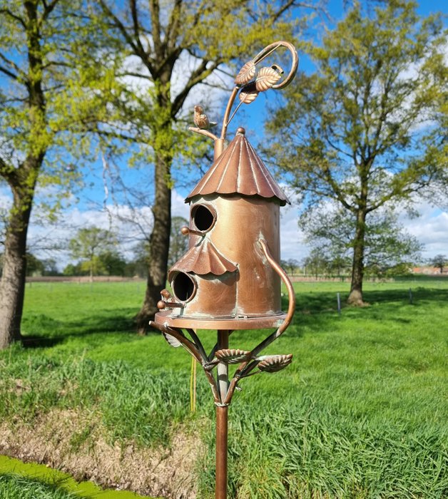 Figurină - Birdhouse - Fier (turnat/forjat)