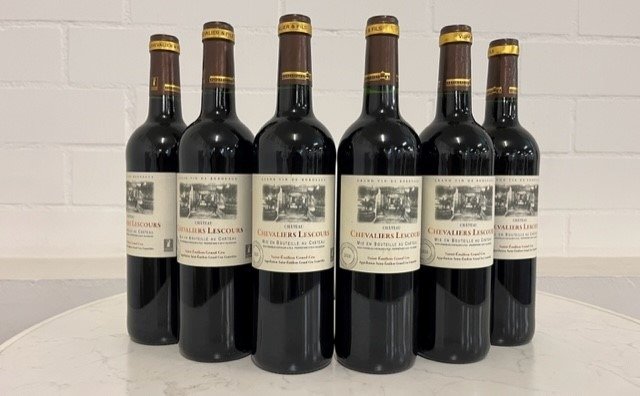 2020 Chateau Chevaliers Lescours. Saint Emilion Grand Cru - Bordeaux - 6 Bottles (0.75L)