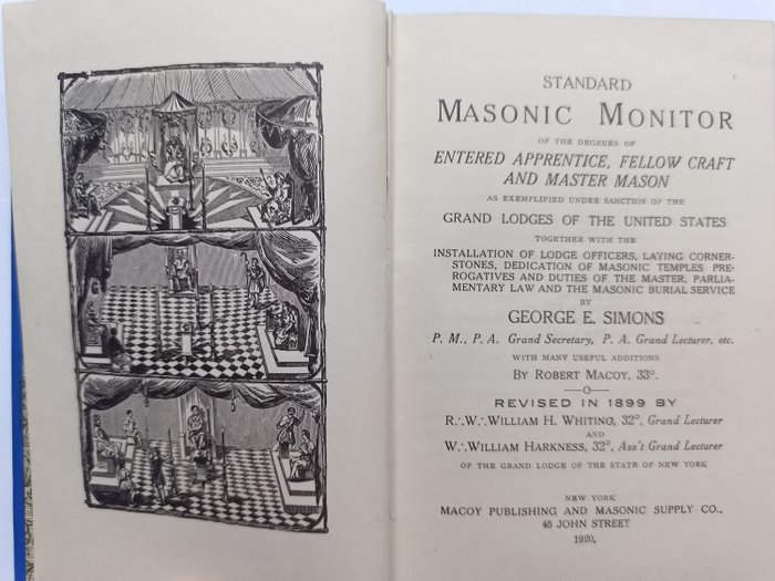 George Simons - Standard Masonic Monitor of The Degrees of Entered Apprentice, Fellow Craft and Master Mason... - 1920
