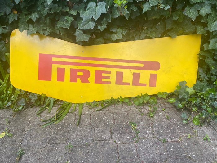 Pirelli - Cartel esmaltado - chapa esmaltada