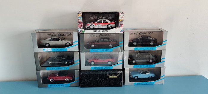 Minichamps, Paul's Model Art 1:43 - Modellbil - Karmann Ghia, Audi, Mercedes-Benz, Alfa Romeo, BMW