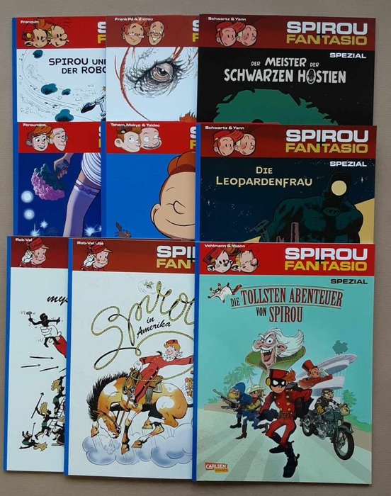 Spirou et Fantasio, Spirou + Fantasio Spezial Ausgaben 10, 14, 15, 19, 20, 21, 22, 23 und 24 - 9 Album