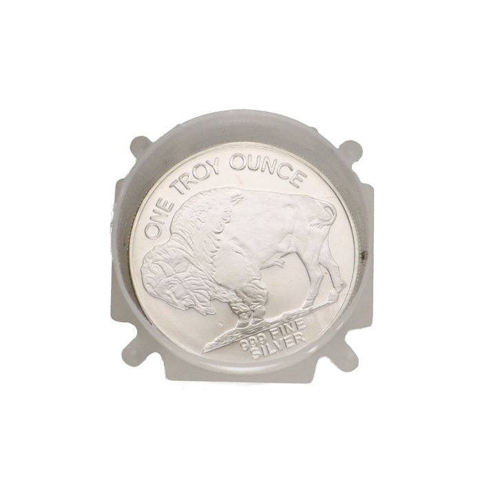 Stany Zjednoczone. 1 Ounce ND ''Liberty Buffel/Indisch hoofd'', 1 Oz (.999) (20 stuks in koker)