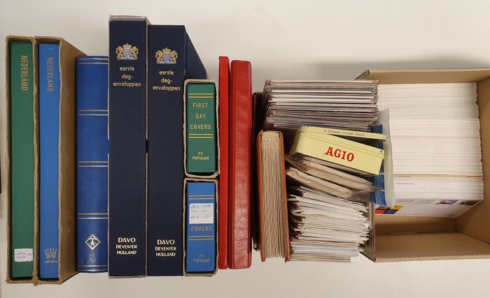 荷蘭 1867/1994 - 10 冊專輯及庫存書籍及散裝收藏