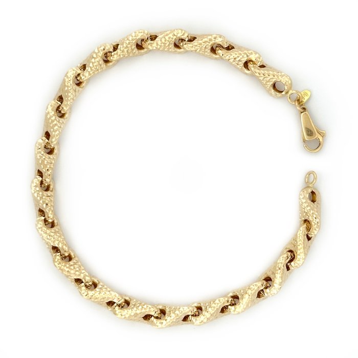Bracciale “Novello” - 7.1 g - 20 cm - 18 Kt - Bracelete - 18 K Ouro amarelo