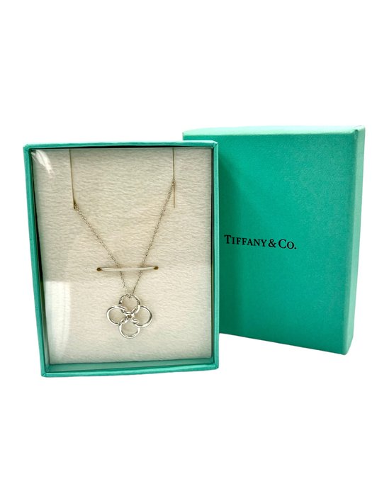 Ohne Mindestpreis - Tiffany & Co. - Halskette mit Anhänger Silber 