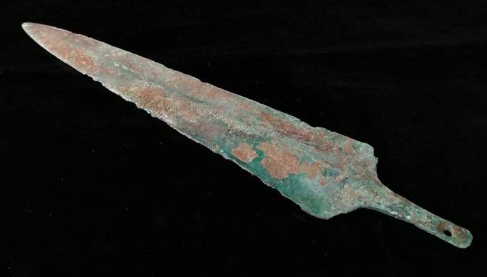 青铜器时代 黄铜色 匕首刀片 - 235 mm  (没有保留价)