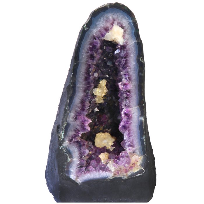 無保留 - AA 品質 - 藍瑪瑙和紫水晶 - 30x13x15 cm - 晶洞- 7 kg