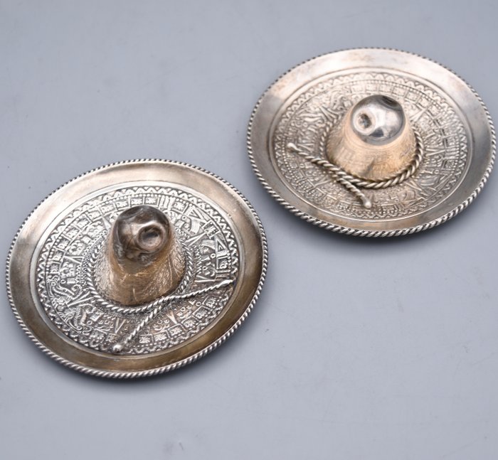 Scultura, Sombreros de colección - 3 cm - .925 argento