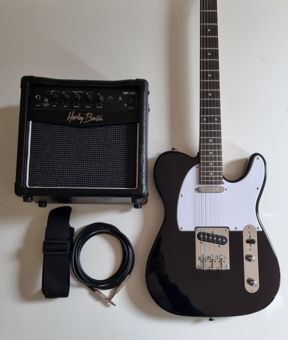 Harley Benton - Telecaster Pack  Black -  - Elektrisk gitar - 2020  (Ingen reservasjonspris)