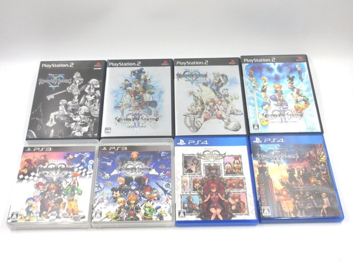 Square Enix - Kingdom Hearts キングダムハーツ 2 3 Final Mix HD 1.5 2.5 ReMIX Melody of Memory Japan - PlayStation2（PS2）PlayStation3（PS3）PlayStation4（PS4） - 電動遊戲套裝 (8) - 帶原裝盒