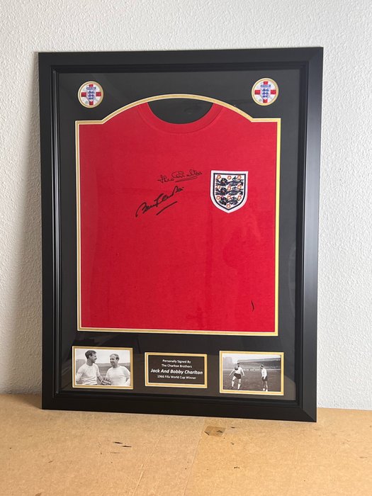 England - Mistrzostwa Świata w piłce nożnej - Jack Charlton and Sir Bobby Charlton - Koszulka piłkarska