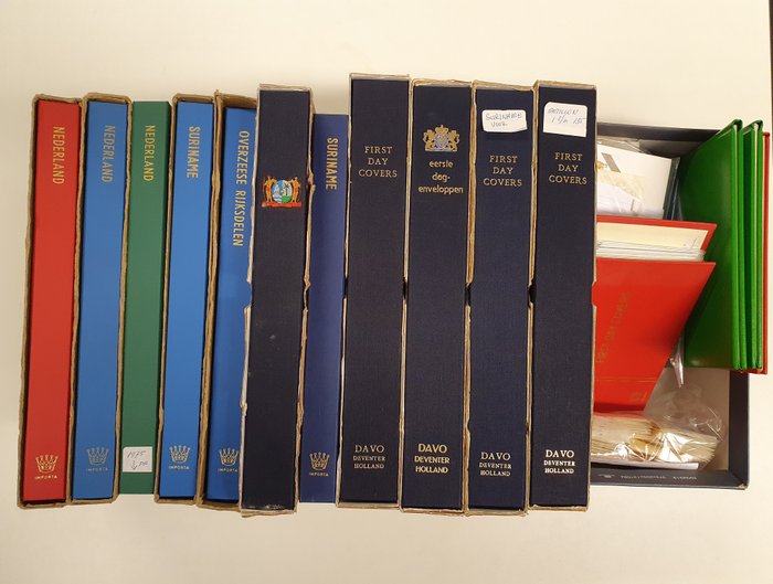 Países Bajos y territorios de ultramar 1876/1994 - Colección en 12 álbumes y sueltos.
