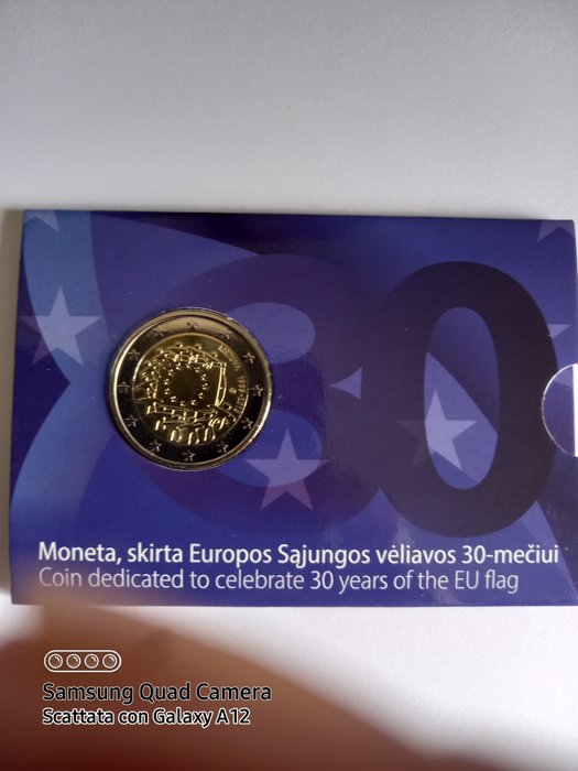 Litauen. 2 Euro 2015 "30 Years European Flag"  (Ohne Mindestpreis)